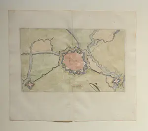 Caspar Merian - Hulst Oude Gravure Handgekleurd 1659 kopen? Bied vanaf 25!