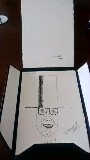 Levi Weemoedt (Pseud.) - zelfportret verkocht voor € 75!