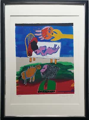 Corneille - Prachtige litho uit 1989 verkocht voor € 325!