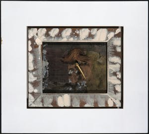 Jan Martens - Assemblage op paneel, Zonder titel - Ingelijst (+ boek!) kopen? Bied vanaf 1!