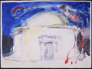 Franscz Witte - Acryl op papier, Zonder titel kopen? Bied vanaf 1!