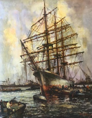 Willem Bos - C4772, Schoener in de haven kopen? Bied vanaf 250!