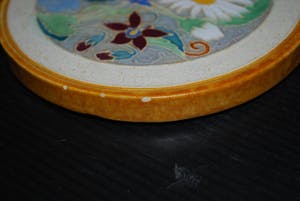 Faience- en Tegelfabriek Westraven - Ronde Cloisonne-tegel ⌀ 13.5 cm kopen? Bied vanaf 50!