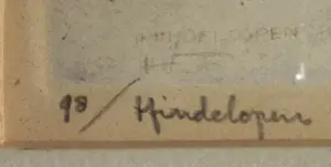 Hendrikus Roodenburg - (1895-1987) 1930s KLEUREN ETS HINDELOOPEN GESIGNEERD INGELIJST ACHTER GLAS kopen? Bied vanaf 50!
