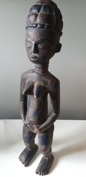 Akan - ASHANTI / ASANTE / FANTE Vruchtbaarheidsbeeld 62 cm - Geen minimum ! kopen? Bied vanaf 1!