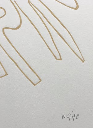 Klaas Gubbels - linosnede uit 1998 - oplage 125. kopen? Bied vanaf 195!