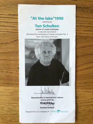 Ton Schulten - At the Lake (zeefdruk op zijde) kopen? Bied vanaf 75!