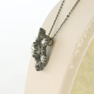 Z2 Zilveren collier met hanger bezet met roos geslepen diamant 0.50ct - 38cm kopen? Bied vanaf 250!