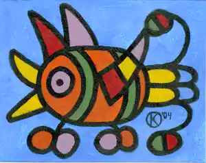 Karen van Noort - Kleurvogel Julia verkocht voor € 35!