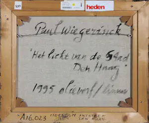 Paul Wiegerinck - Olieverf op doek, Het licht van de stad - Ingelijst kopen? Bied vanaf 100!