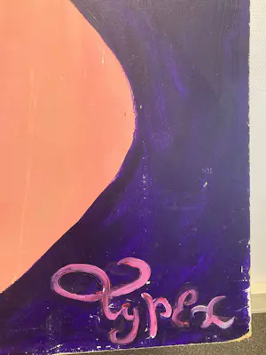 Raymond Koot - TYPEX : Acrylverf op board , Hansje Joustra (o.a. Oog & Blik) - 2000 kopen? Bied vanaf 250!