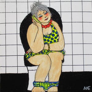 Anke Peddemors - kunst voor in het kleinste kamertje Francien kopen? Bied vanaf 17!