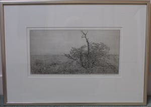 Charles Donker - ets, titel Laagveen. kopen? Bied vanaf 125!