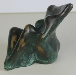 Jits Bakker - "Zitnimf" - gestileerd naakt - zwaar bronzen beeld kopen? Bied vanaf 1650!