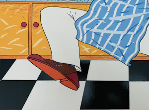 Guido van Driel - Rennende kok, 1990. Gesigneerd in de plaat. kaufen? Bieten Sie von 25!