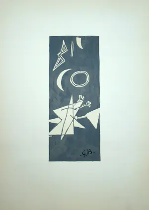 Georges Braque - Ciel gris II. - 1959 - Originele lithografie - met monogram - Mourlot kopen? Bied vanaf 100!
