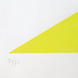 Franz Deckwitz - Geometrisch abstracte compositie, zeefdruk kopen? Bied vanaf 40!