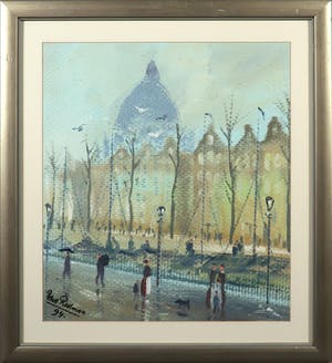 Paul Rollman - Olieverf op canvas, Koepelkerk te Amsterdam kopen? Bied vanaf 20!