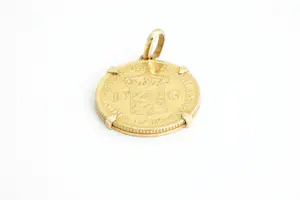 Acheter195- Origineel 1912 gouden 10 gulden Munt -Wilhelmina - in montuur / hanger? Enchérissez de 340!