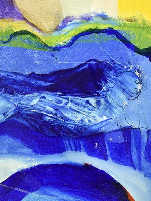 Annemiek Tjepkema - Abstract kleurrijk kopen? Bied vanaf 50!