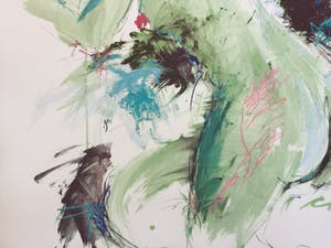 Annemarie de Groot - Subtiel naakt | Grote kleuren zeefdruk kopen? Bied vanaf 45!