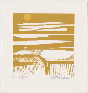 Pascal Besson - Twee handgesigneerde zeefdrukken: Landschappen I, II kopen? Bied vanaf 29!