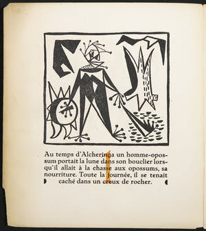 Pierre Alechinsky - en Lode Opdebeek - Litho en typografie, Zeldzame uitgave van Histoire de La Lune kopen? Bied vanaf 1!