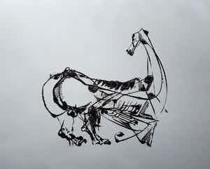 Arthur Spronken - Abstract paard verkocht voor € 100!