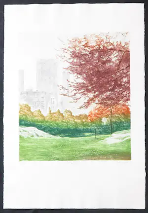 Harvey Kidder - Radierung und Aquatinta, Autumn Haze kopen? Bied vanaf 2!