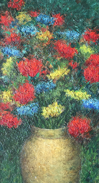 Johannes Maria Berends - Bloemstilleven in felle kleuren kopen? Bied vanaf 30!