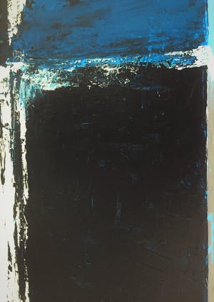 John Foppen - Composition In Blue Blue.........# K 05. XL . GROOT. kopen? Bied vanaf 189!