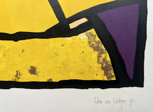 Wim van Willegen - handgesigneerde kleurenzeefdruk | 'P VI' | 1995 kopen? Bied vanaf 10!