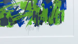 Ad van Hassel - Zeefdruk, Tulpen geel - Ingelijst kopen? Bied vanaf 60!