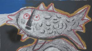 Corneille - Abstracte compositie met vrouw, vis en kat kopen? Bied vanaf 225!