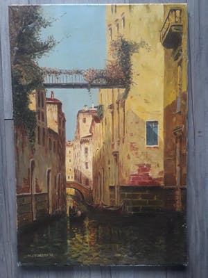 Niet of onleesbaar gesigneerd - TH.J.Scheffer 1942. Venetie. kopen? Bied vanaf 10!