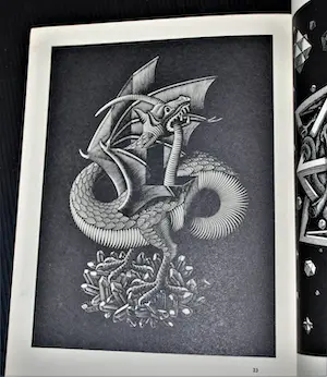 M.C. Escher - zeldzame catalogus 1954 Stedelijk Museum nr.118 - & ingelijst werk uit 1970 - kopen? Bied vanaf 175!