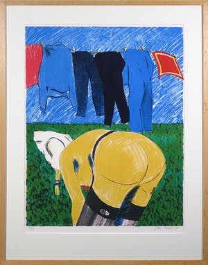 Jan Cremer - Litho, Wasdag - Ingelijst kopen? Bied vanaf 250!