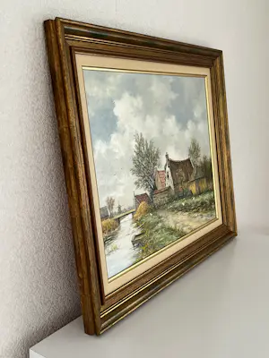 Cor Quax - Hollands rivierlandschap met een boerderij kopen? Bied vanaf 50!