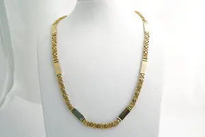 92 - Robuust & zwaar 14 Krt geel-gouden Konings collier - lang formaat (60cm) kopen? Bied vanaf 2480!