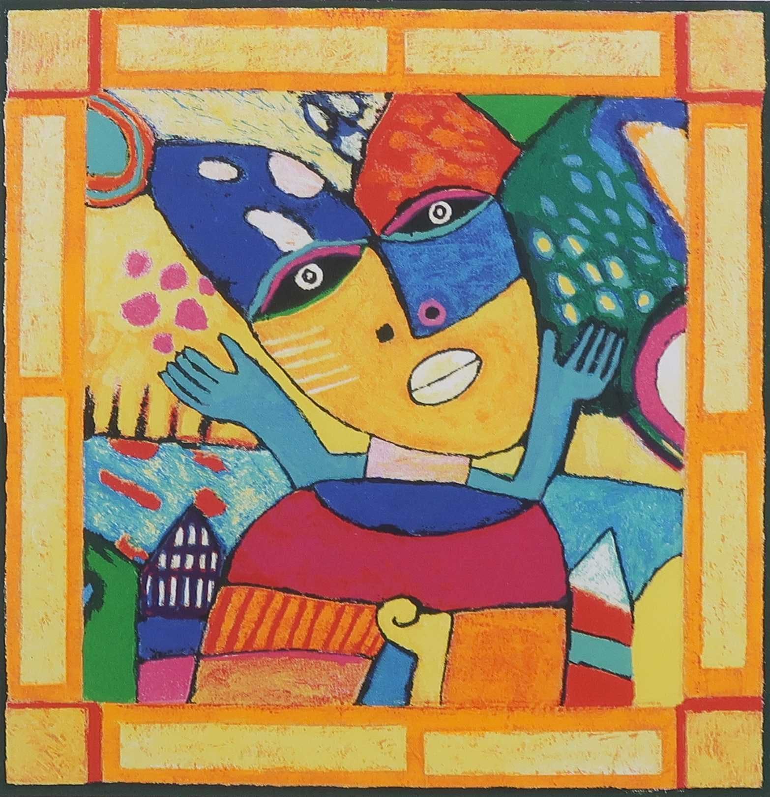 Clemens Briels - Zeefdruk, Zonder titel - Ingelijst kopen? Bied vanaf 50!