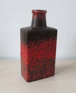 Scheurich Keramik - Rood zwart Fat Lava Flesvaas model 281-30 kopen? Bied vanaf 27!