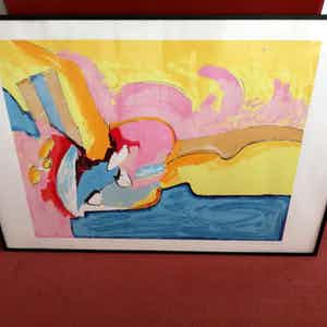 Ton van Kesteren - Prachtige kleurrijke grote zeefdruk verkocht voor € 40!