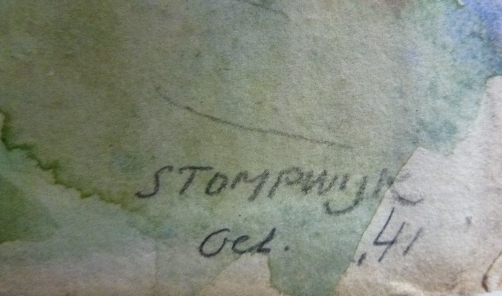 Han Krug - Aquarel "Stompwijk" Oct. 1941 kopen? Bied vanaf 35!