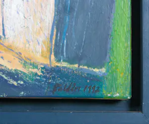 Ahmad Baldin - Olieverf op doek, Zonder titel - Ingelijst (inclusief gesigneerd boek!) kopen? Bied vanaf 100!