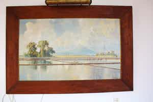 Ernest Dezentje - DE elementen, vulkaan, sawa en palmboom verkocht voor € 135!