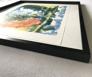 Jan Sierhuis - Grote litho van kleurrijk landschap kopen? Bied vanaf 48!