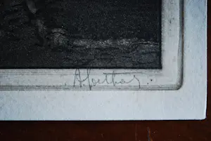 Albert Goethals - 2x Brugge: grote litho in een bijzondere lijst & ingelijste ets kopen? Bied vanaf 75!