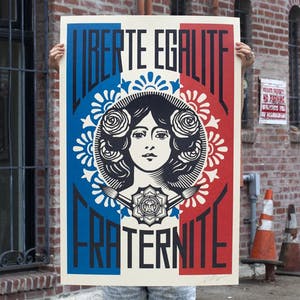 Shepard Fairey - LIBERTÉ, ÉGALITÉ, FRATERNITÉ kaufen? Bieten Sie von 85!
