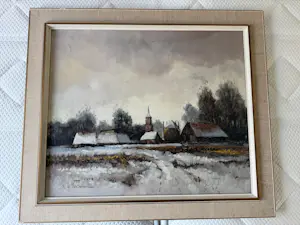 Jack van der Put - (B.H. Slotman) – sfeervol Hollands winterlandschap kopen? Bied vanaf 175!