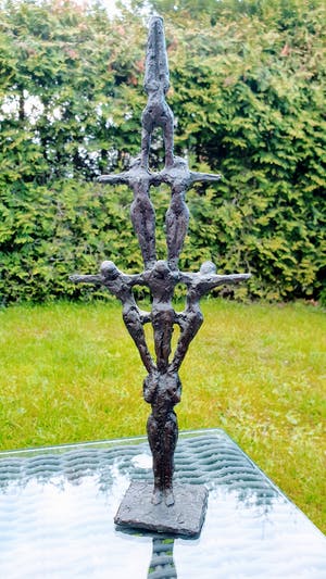 John Bier - De acrobaten groot beeld! kopen? Bied vanaf 125!